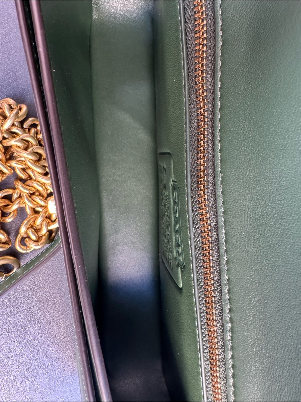 Coach Dinky in Hunter Green - Picture 6 of 9